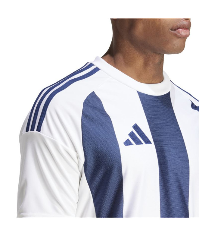 Camiseta de Futebol adidas Riscas 24 Homem Azul