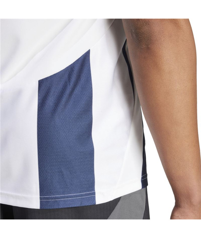 Camiseta de Futebol adidas Riscas 24 Homem Azul