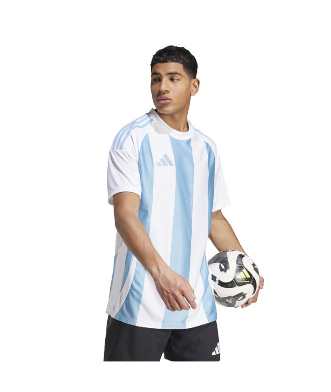 Camiseta de Futebol adidas Riscas 24 Homem Azul