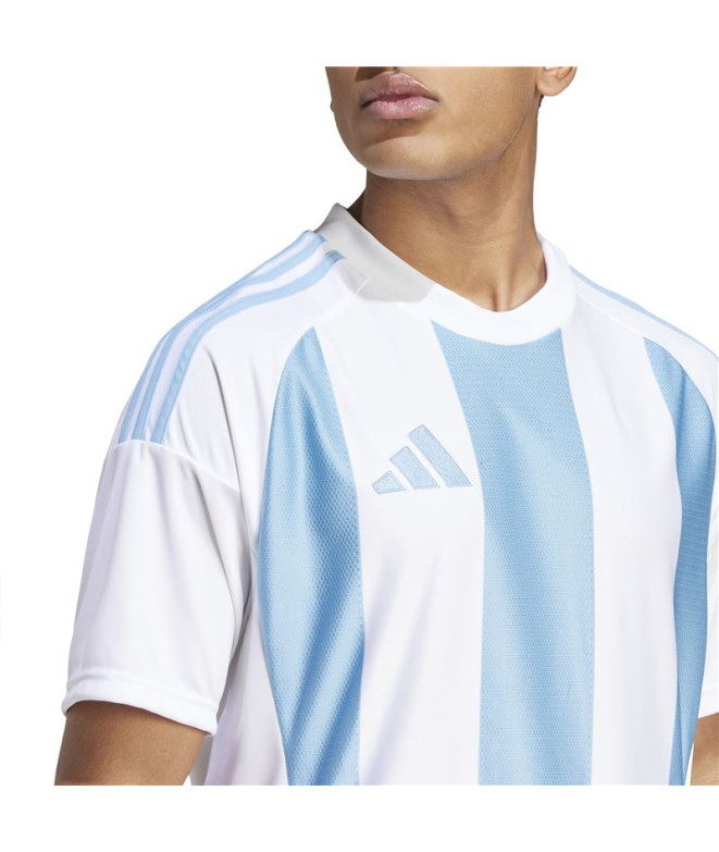 Camiseta de Futebol adidas Riscas 24 Homem Azul