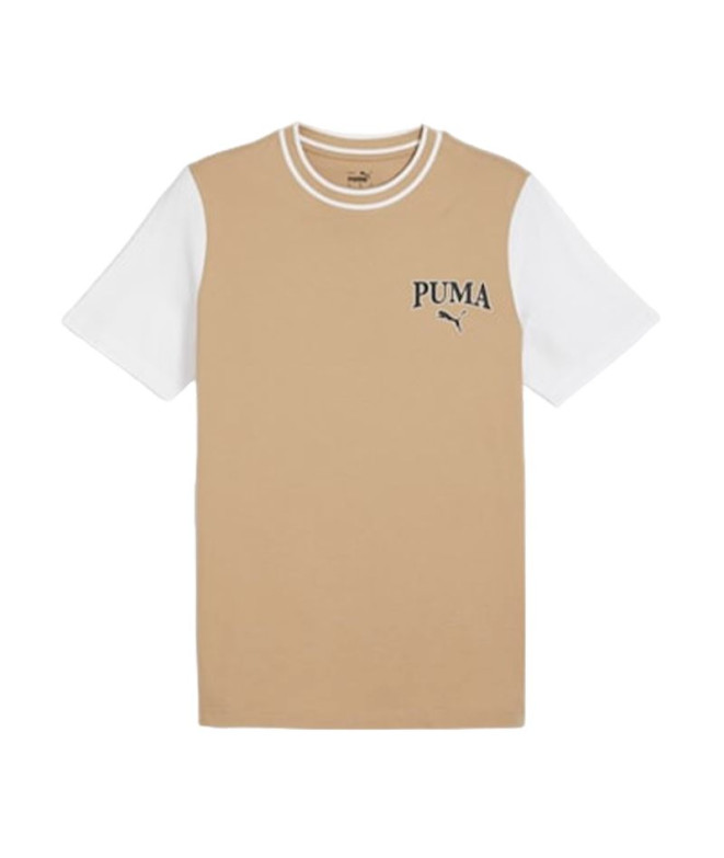 Camiseta Puma QUAD Graphic Beige Hombre