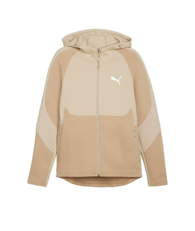 Sweat Puma EVOSTRIPE Full-Zip H Beige Homme