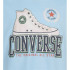 Camiseta Converse Script Sneaker Gfx Menino Azul