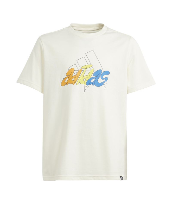 Camiseta adidas Gfx Illustrated Infantil Blanco