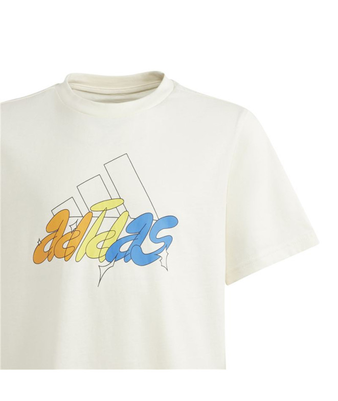 Camiseta adidas Gfx Illustrated Infantil Branco
