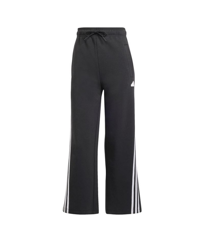 Calça adidas Future Icons Open 3-Stripes Mulher Preto