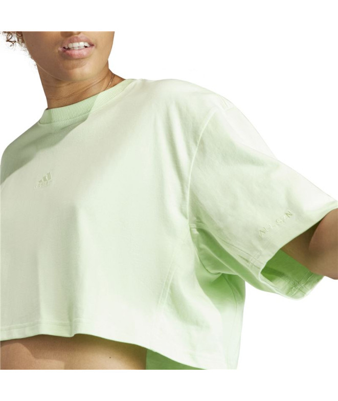 Camiseta adidas Todos os Szn Mulher Verde