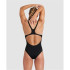Fato de banho de Natação Arena Team Swim Mulher Preto/branco