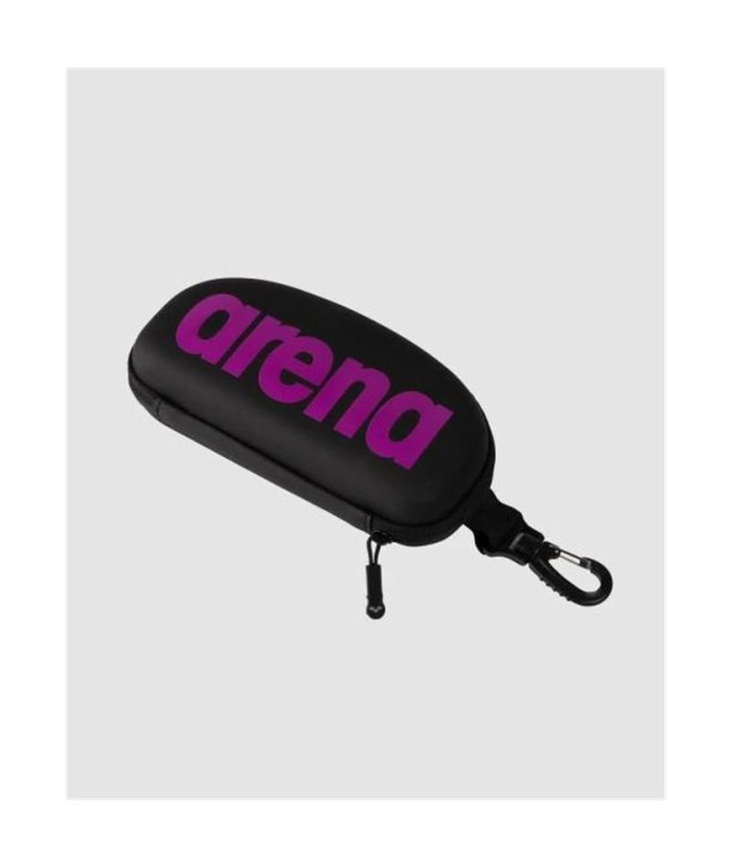 Estuche de Natación Arena Goggle Case Negro/Purple