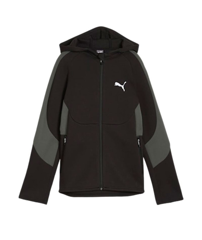 Sweat Enfant Puma Evostripe Full-Zip Noir