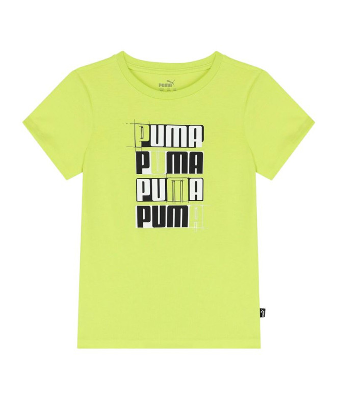 Camiseta Puma Essentials+ AB Infantil Amarillo