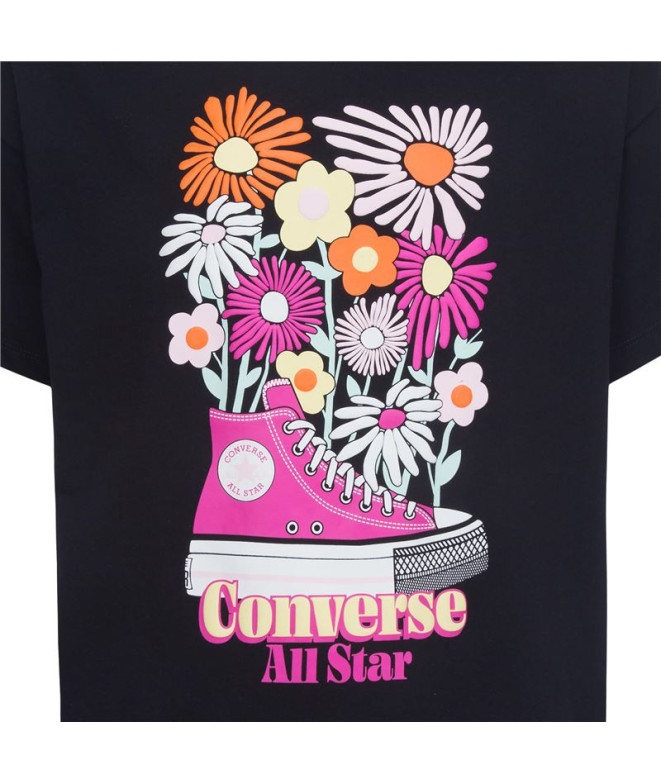 Camiseta Converse Boyfriend Graphicrt Menina Preto