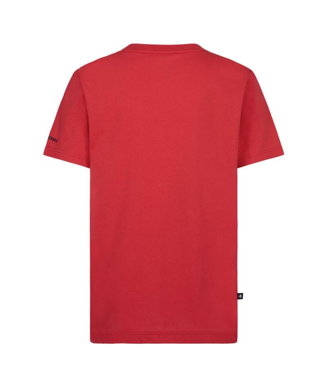 T shirt converse best sale rouge