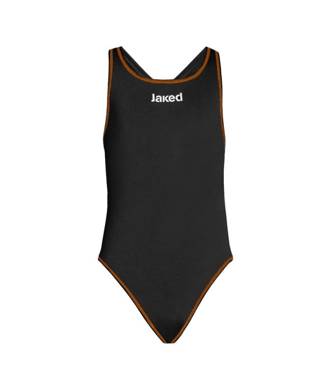 Maillot de bain Jaked Milano training suit Fille Noir/Orange