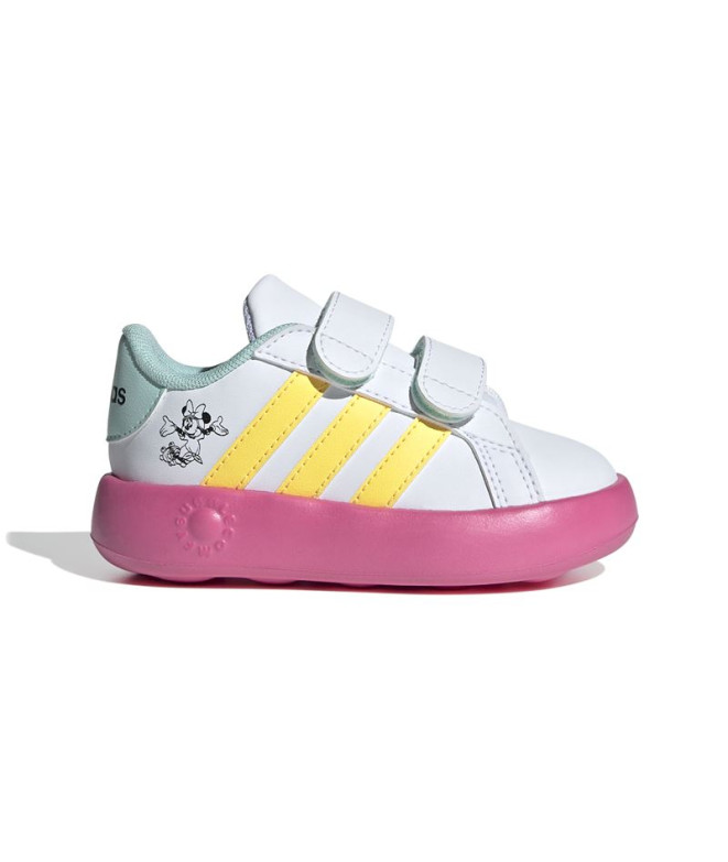 Sapatilhas adidas Grand Court Minnie Cf Infantil Branco