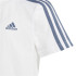 Conjunto adidas 3Bandas Infantil Blanco Azul