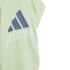 Conjunto adidas Bl Cotton Set Infantil Verde Azul