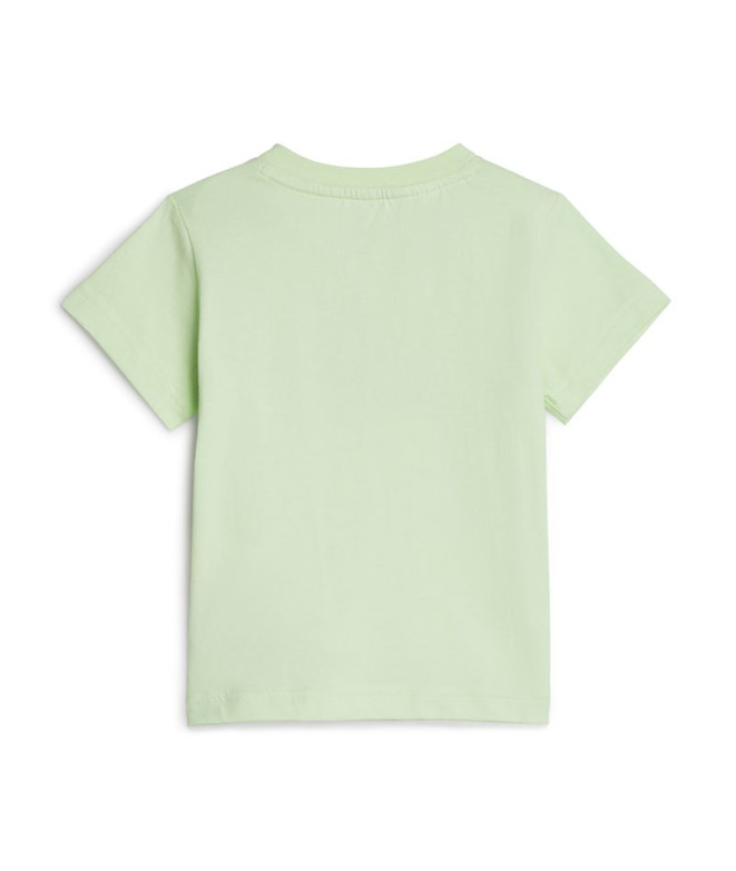 Conjunto adidas Bl Cotton Set Infantil Verde Azul