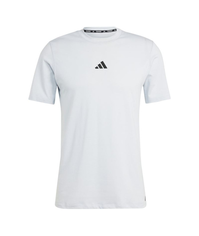 T-shirt by Fitness adidas Essentials Wo Logo Homme Blue
