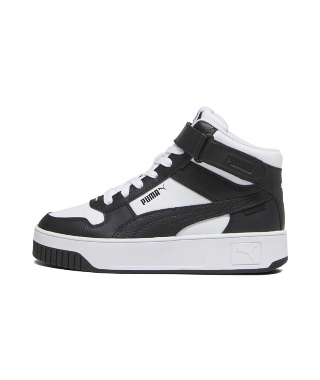 Chaussures Femme Puma Carina Street Mid Noir Blanc