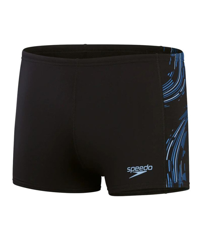 Fato de banho de Natação Speedo Tech Panel Aquashort Homem Preto/azul preto