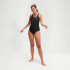 Fato de banho de Natação Speedo Hyperboom Placement Muscleback Mulher Preto/Rosa