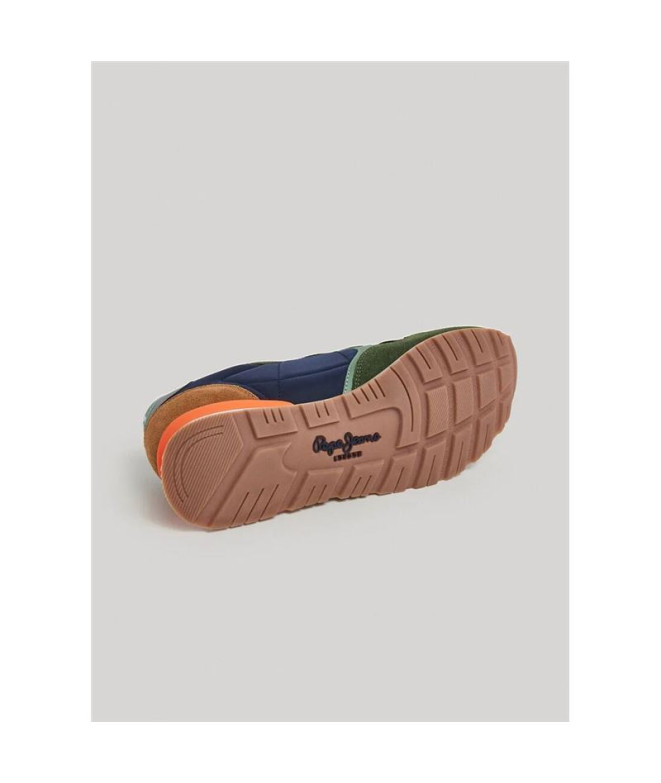 Chaussures Pepe Jeans Brit Mix Homme Vert Kaki