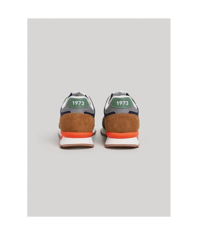 Chaussures Pepe Jeans Brit Mix Homme Vert Kaki