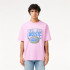 T-shirt Lacoste Cols Roules Homme Rose