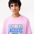 T-shirt Lacoste Cols Roules Homme Rose