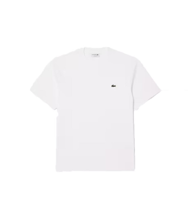 T-shirt Lacoste Cols Roules Homme Blanc