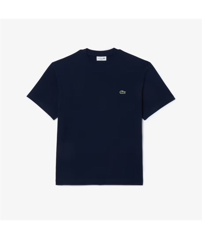 Camiseta Lacoste Cols Roules Homem Azul-marinho