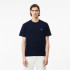 Camiseta Lacoste Cols Roules Homem Azul-marinho
