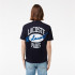 Camiseta Lacoste Cols Roules Homem Azul-marinho
