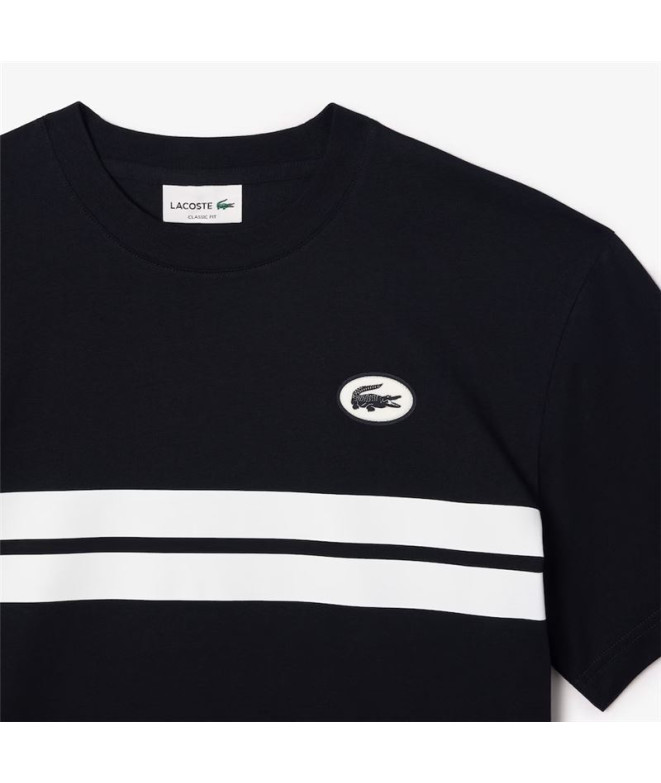 Camiseta Lacoste Cols Roules Hombre Azul Marino