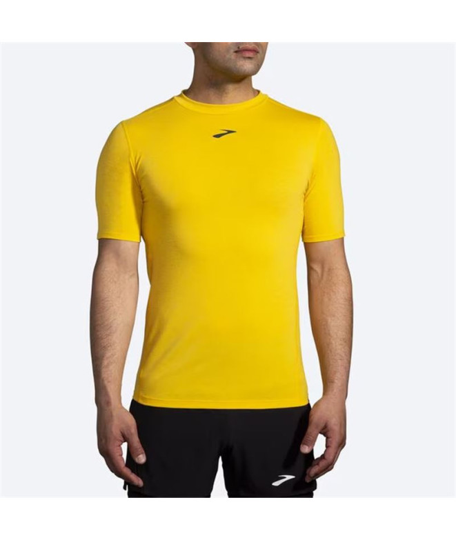 T-shirt de Running Brooks High Point Homme Yellow