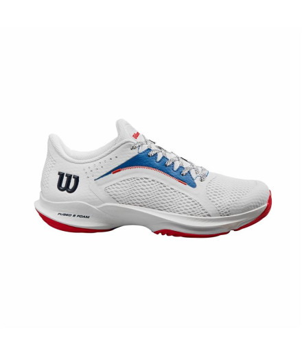 Chaussures de Pádel Wilson Hurakn 2.0 Femme Blanc/Bleu/Rouge Chaussures de Pádel Wilson Hurakn 2.0 Femme Blanc/Bleu/Rouge