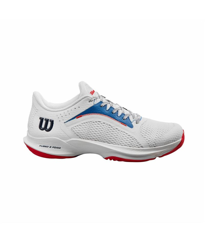 Chaussures de Pádel Wilson Hurakn 2.0 Femme Blanc/Bleu/Rouge