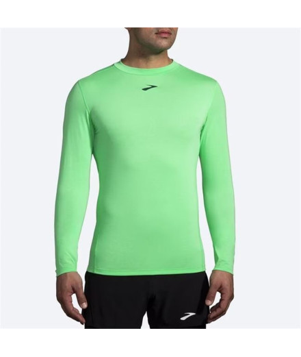 T-shirt de Running Brooks High Point Long Homme Green 2