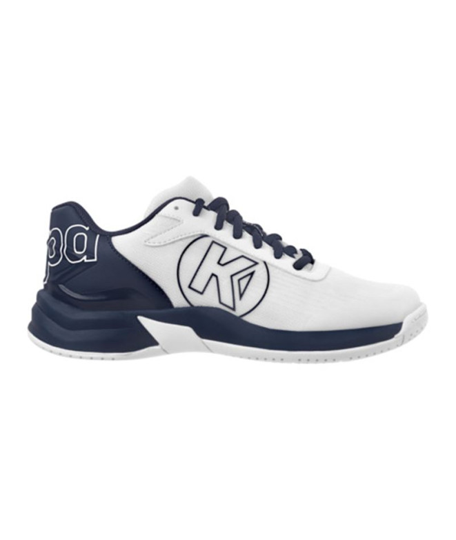 Chaussures de Handball Kempa Attack 2.0 Game Changer blanc/bleu marine Enfant