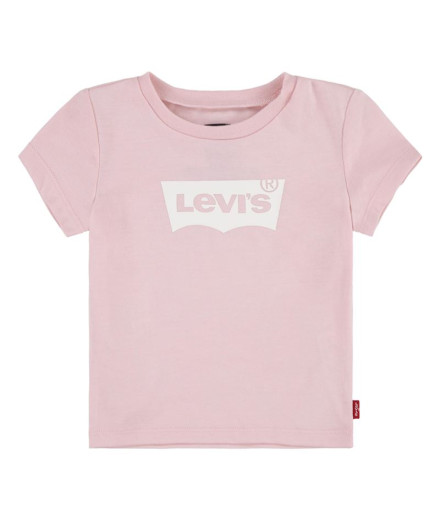 Camiseta corta naranja de Levis kids para niña