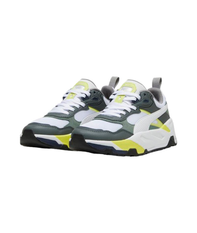 Zapatillas Puma Trinity Infantil Gris-Blanco