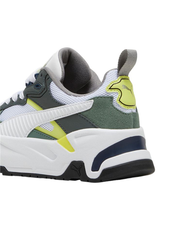 Zapatillas Puma Trinity Infantil Gris-Blanco