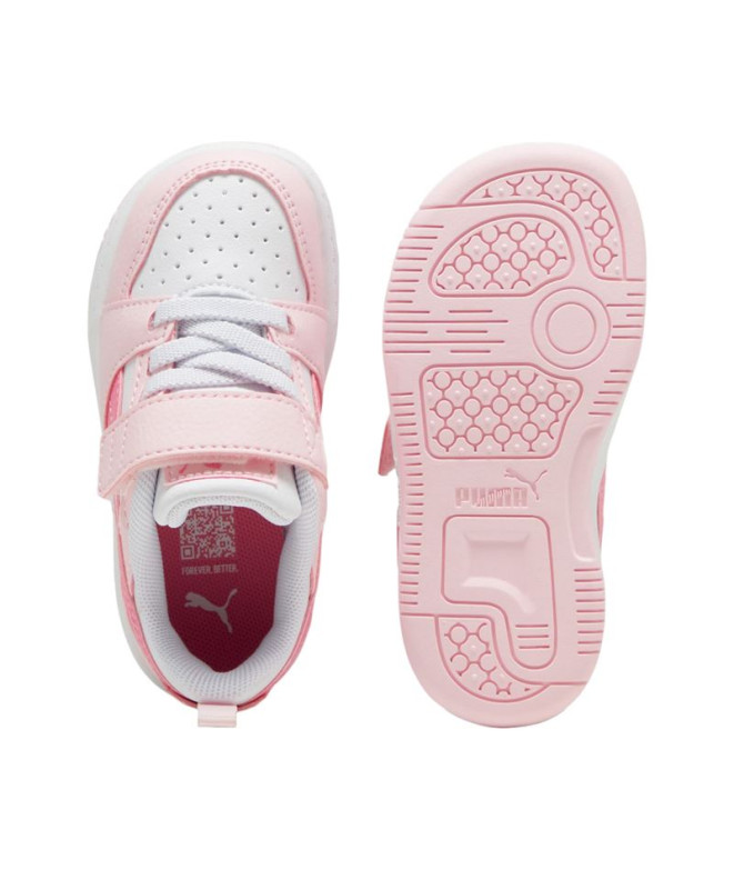 Sapatilhas Puma Rebound V6 Low Infantil Rosa