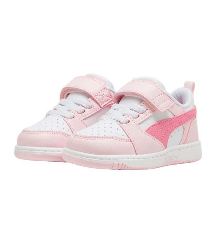 Sapatilhas Puma Rebound V6 Low Infantil Rosa