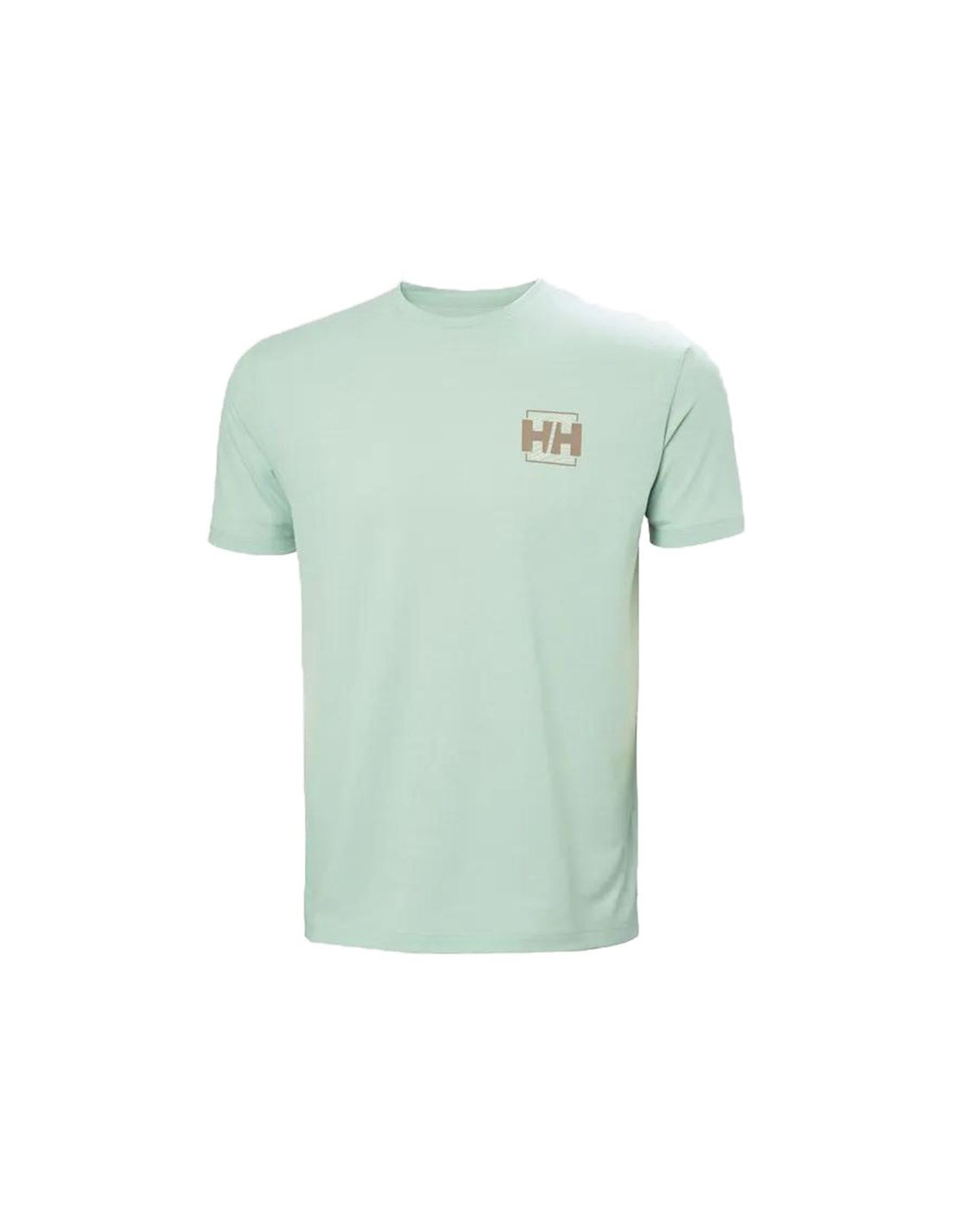 Camiseta Helly Hansen Logo verde hombre