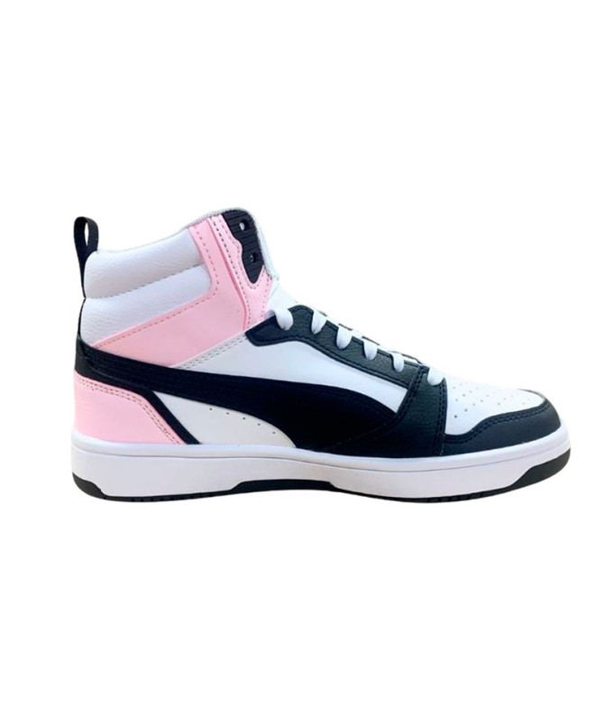 Chaussures Enfant Puma Rebound V6 Mid White