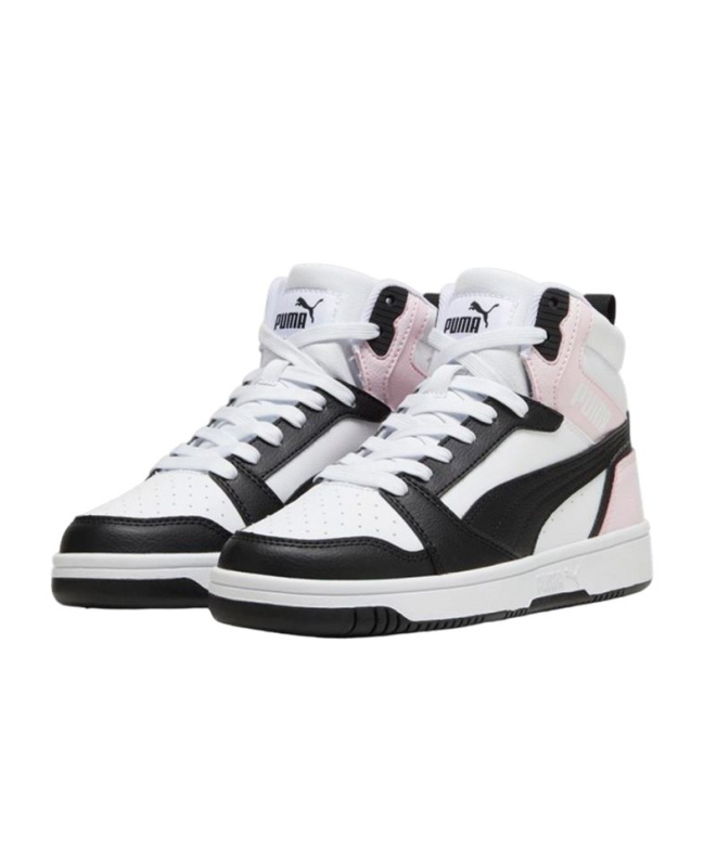 Zapatillas Puma Rebound V6 Mid Infantil Blanco