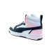 Chaussures Puma Rebound V6 Mid Enfant Blanc