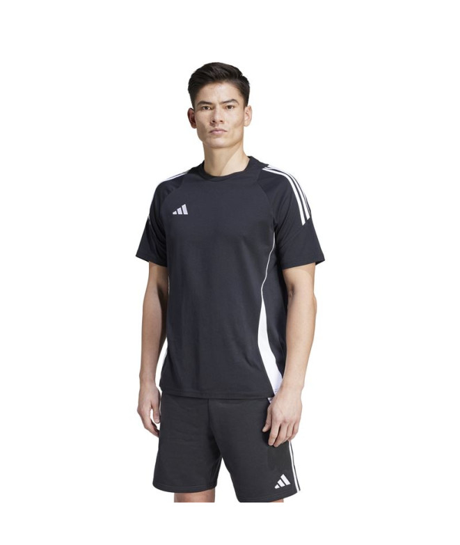 Camiseta de Futebol adidas Tiro24 Homem Preto